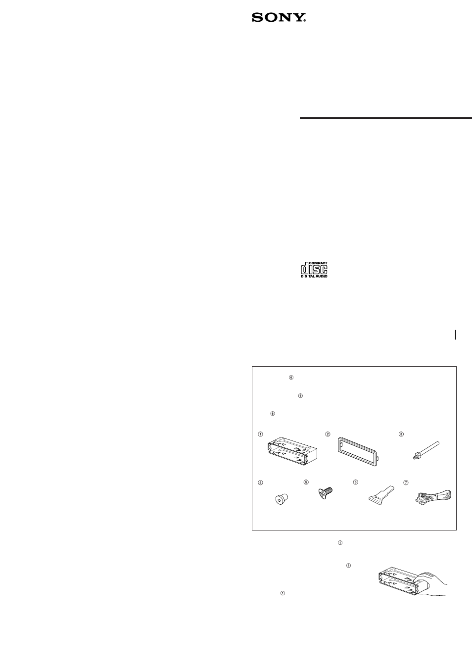 Fm / am compact disc player | Sony CDX-4180 User Manual | Page 2 / 2