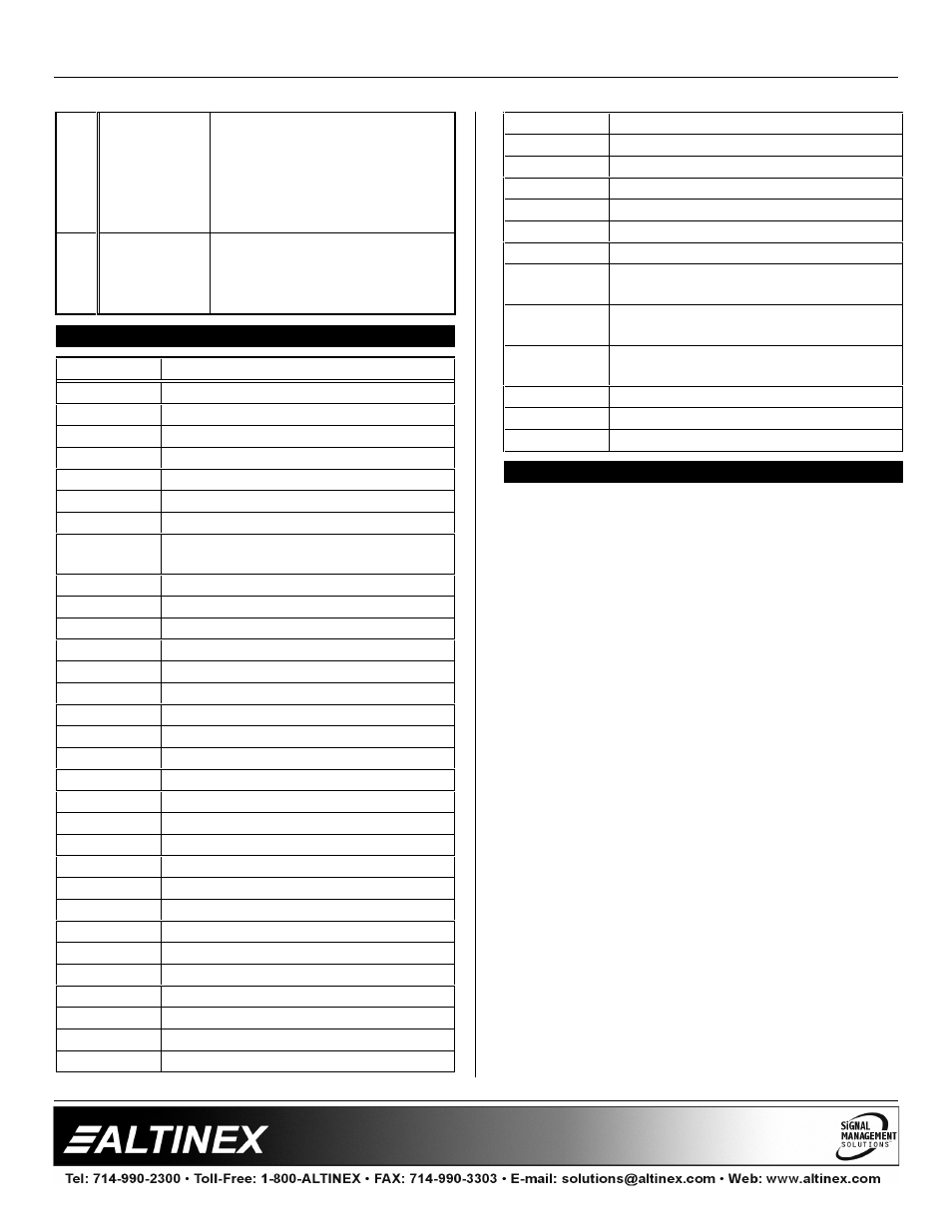 Switchers | Altinex MX2426CV User Manual | Page 10 / 11