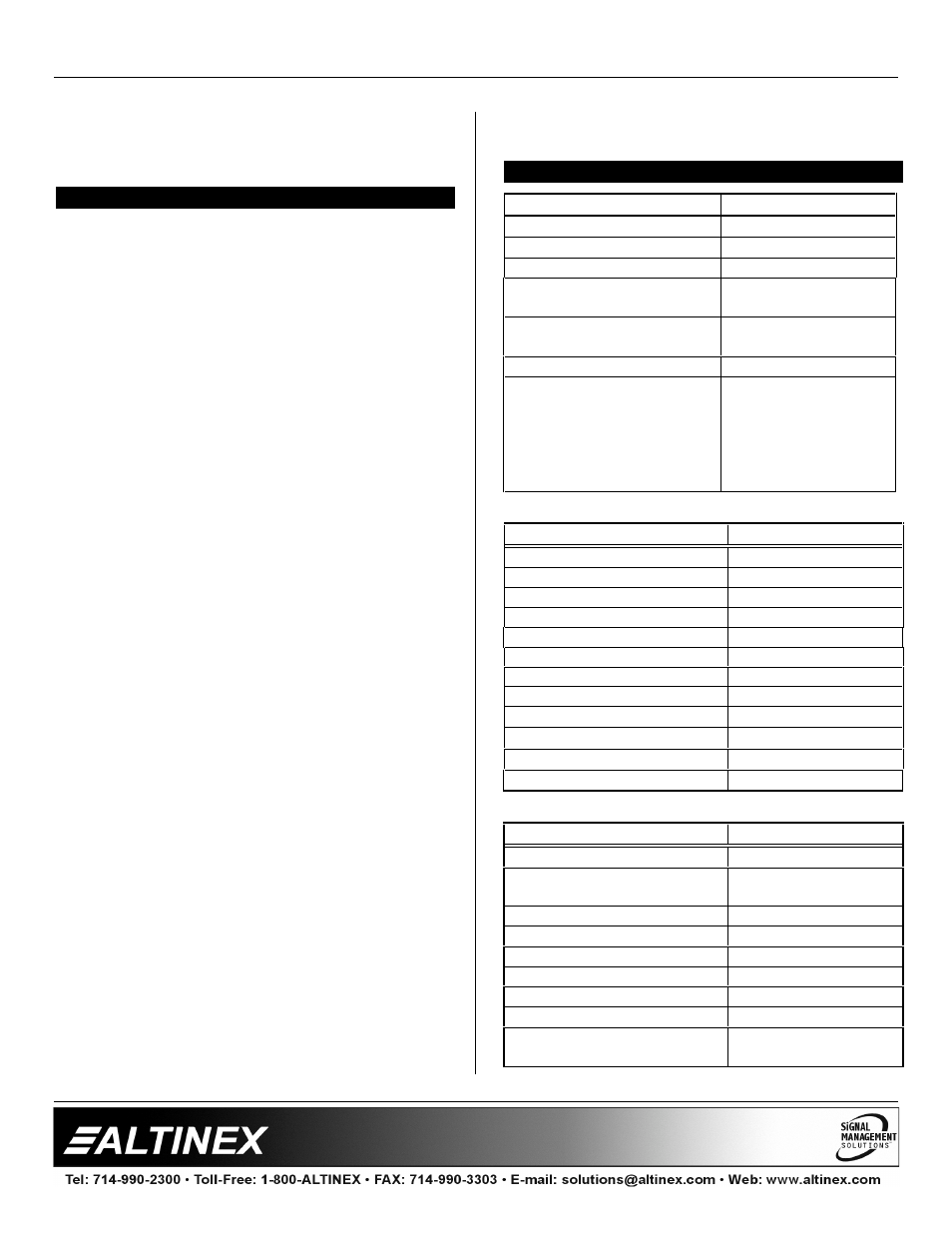 Switchers | Altinex MX2426CV User Manual | Page 4 / 11