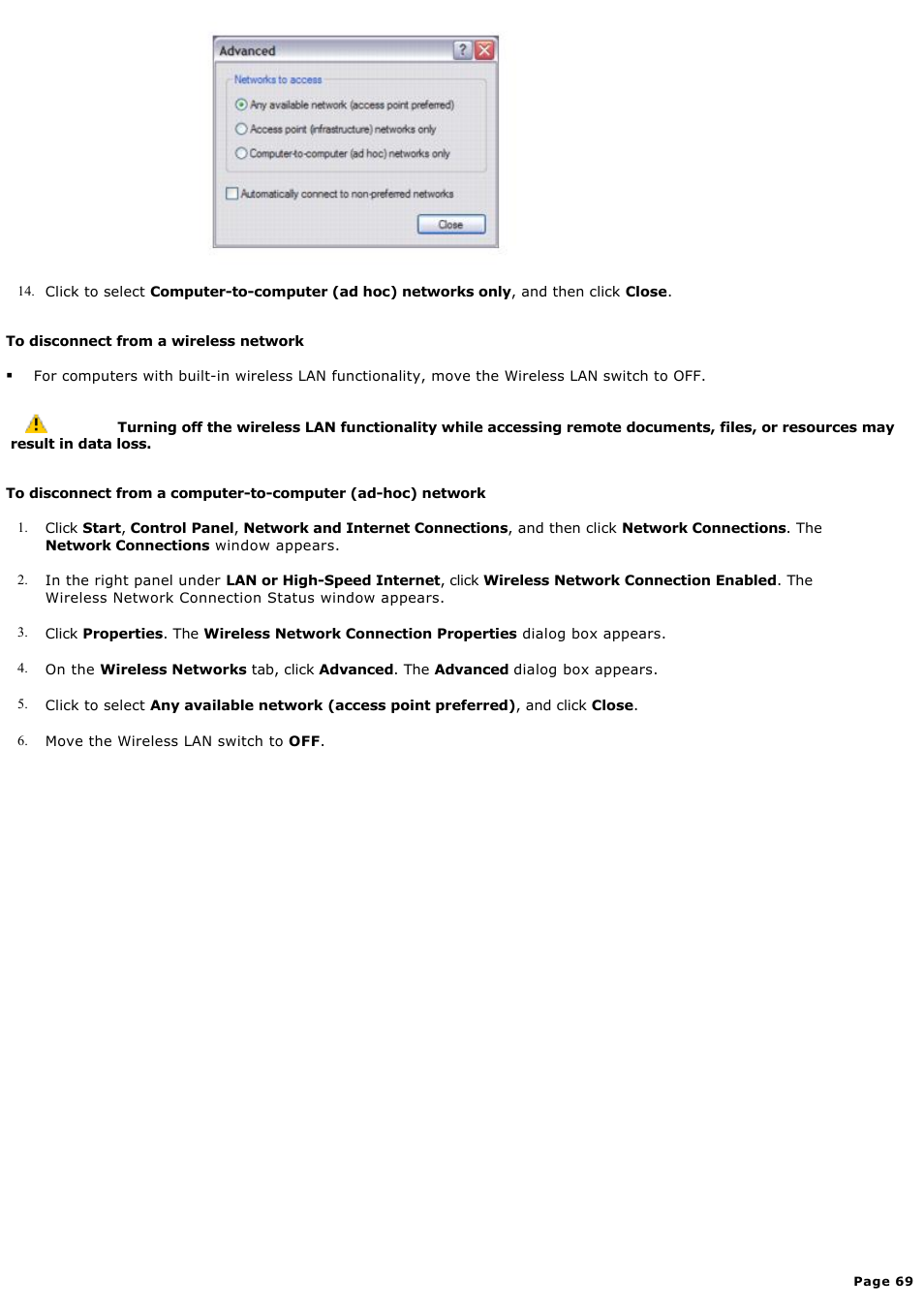 Sony PCG-K23 User Manual | Page 69 / 149