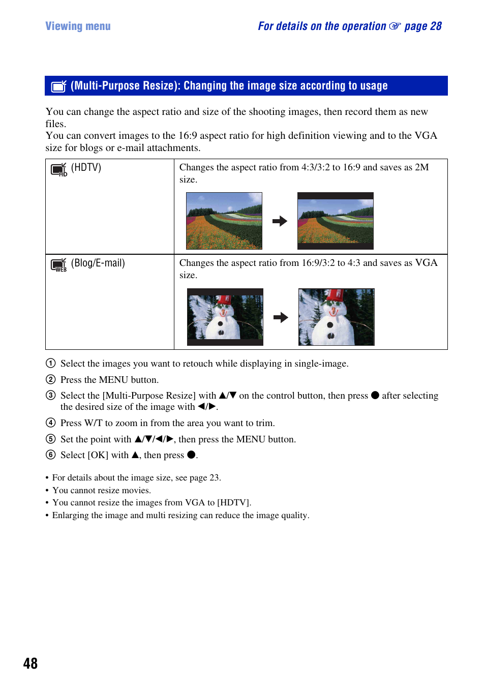 Sony DSC-S930 User Manual | Page 48 / 100