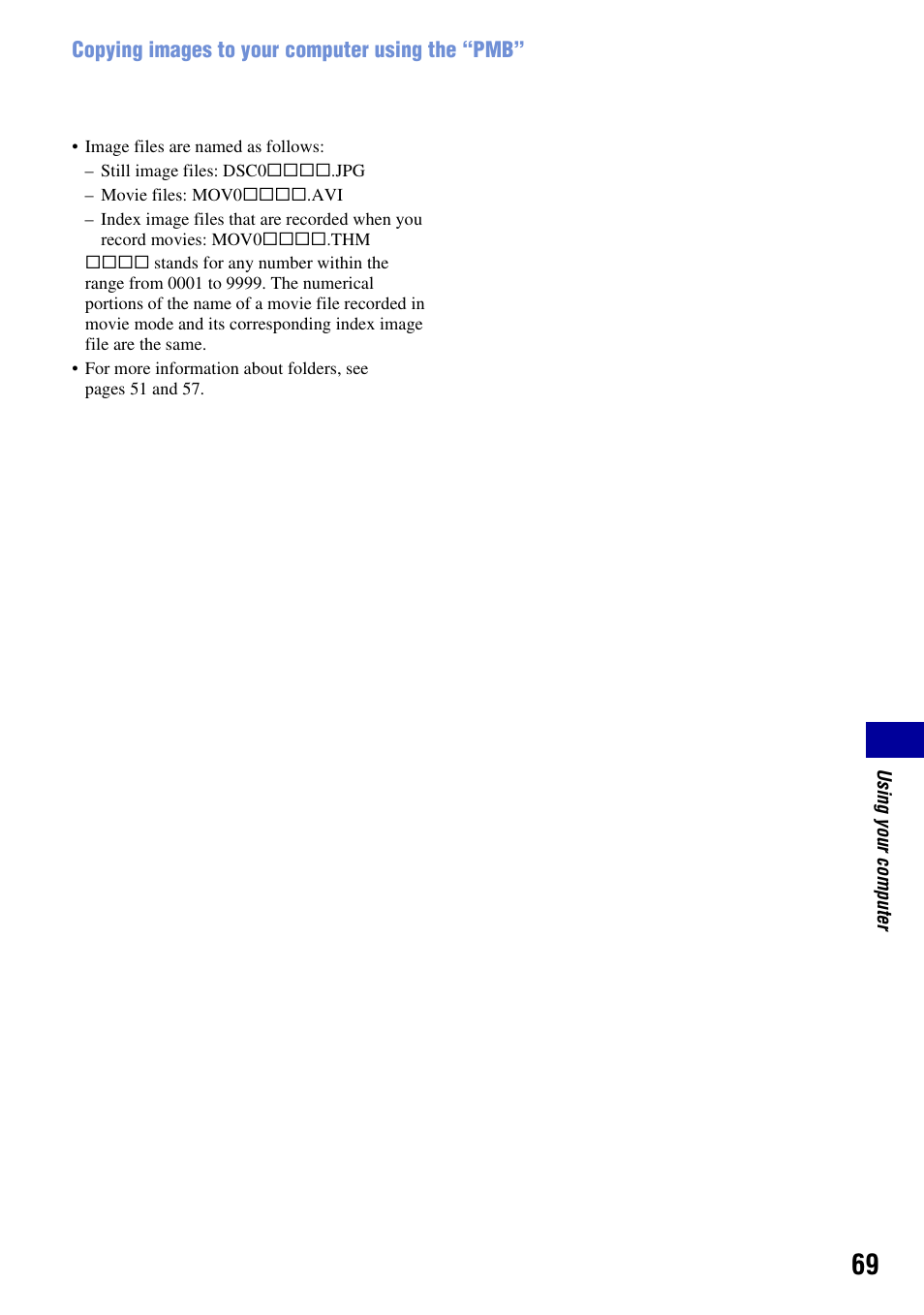 Sony DSC-S930 User Manual | Page 69 / 100