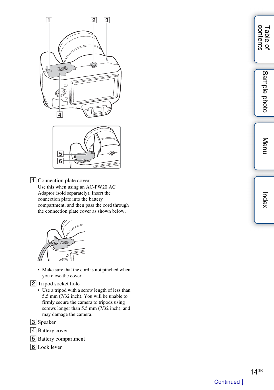 Sony ILCE-3000 User Manual | Page 14 / 195