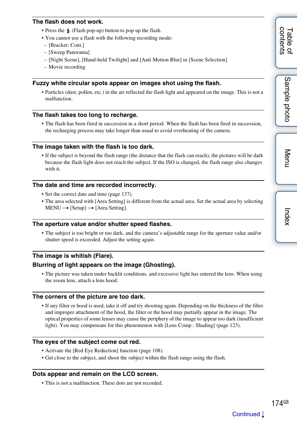 Sony ILCE-3000 User Manual | Page 174 / 195