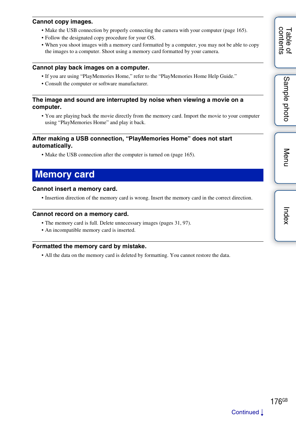 Sony ILCE-3000 User Manual | Page 176 / 195