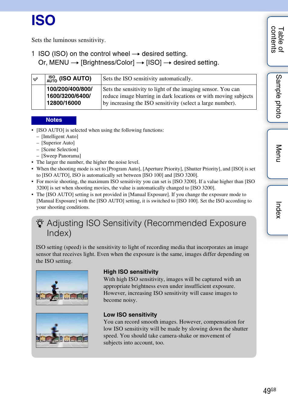 Sony ILCE-3000 User Manual | Page 49 / 195