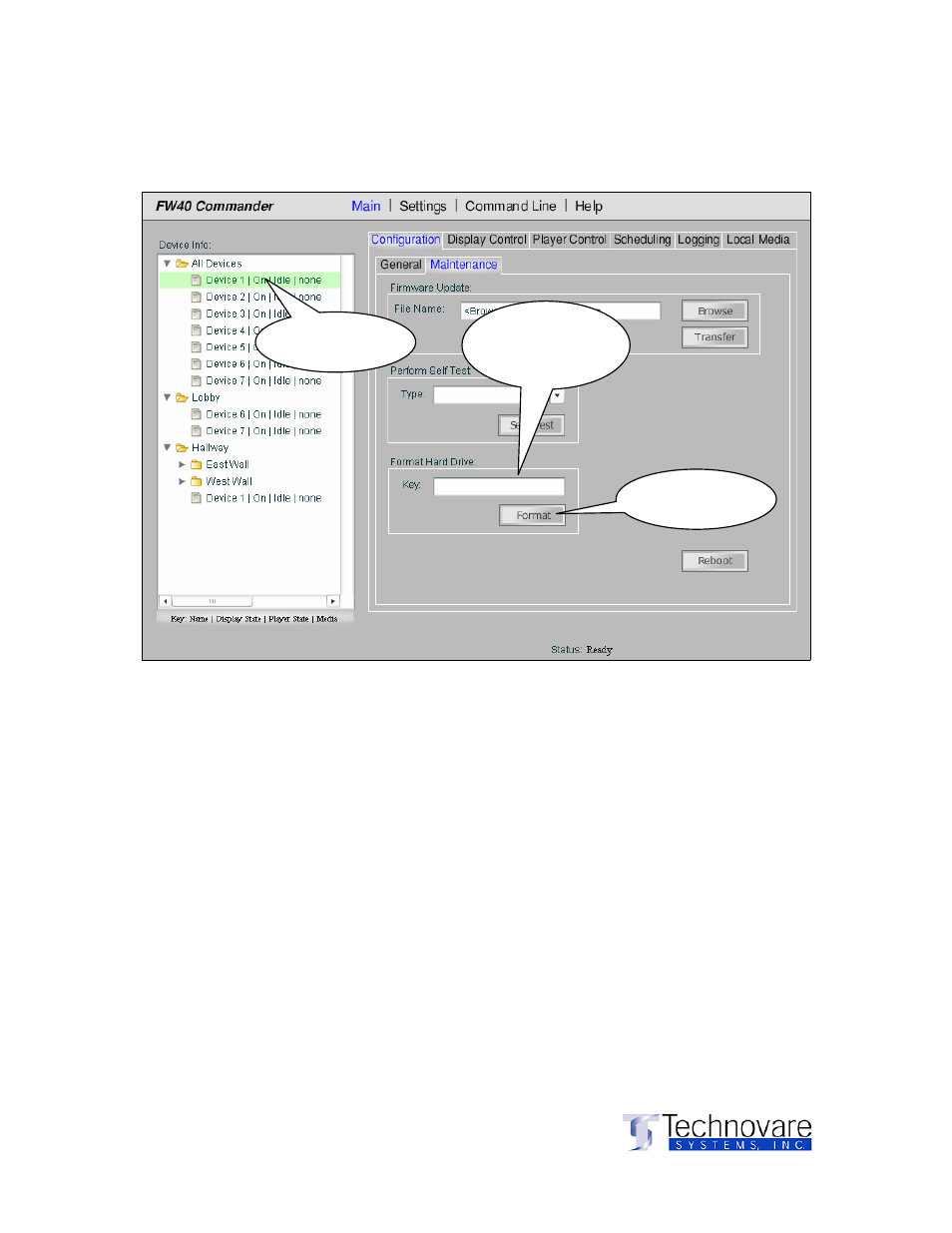 Using the software, Main), Continued formatting a fw40d hdd | Sony ICS-FW40 User Manual | Page 24 / 31