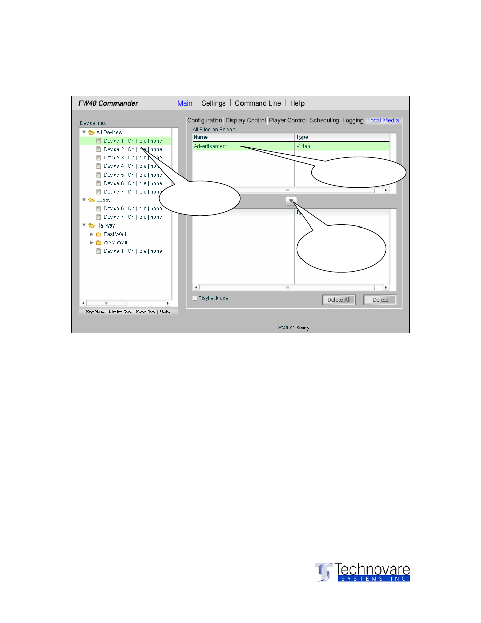 Using the software, Main), Continued managing local media | Sony ICS-FW40 User Manual | Page 31 / 31