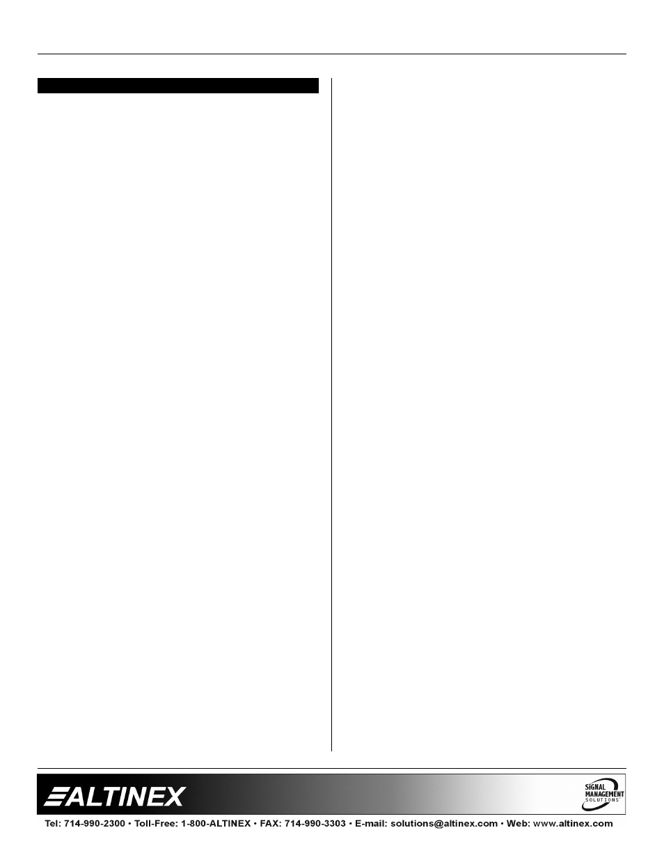 Transcoders | Altinex HDTV/DVD/Component Video to RGBHV Transcoder TR6102HD User Manual | Page 3 / 7