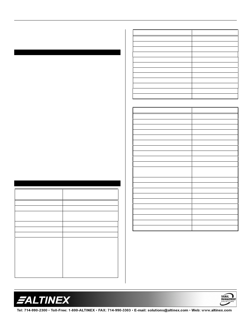 Transcoders | Altinex HDTV/DVD/Component Video to RGBHV Transcoder TR6102HD User Manual | Page 4 / 7