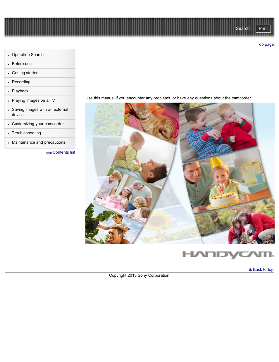 Sony HDR-CX290 User Manual | 213 pages