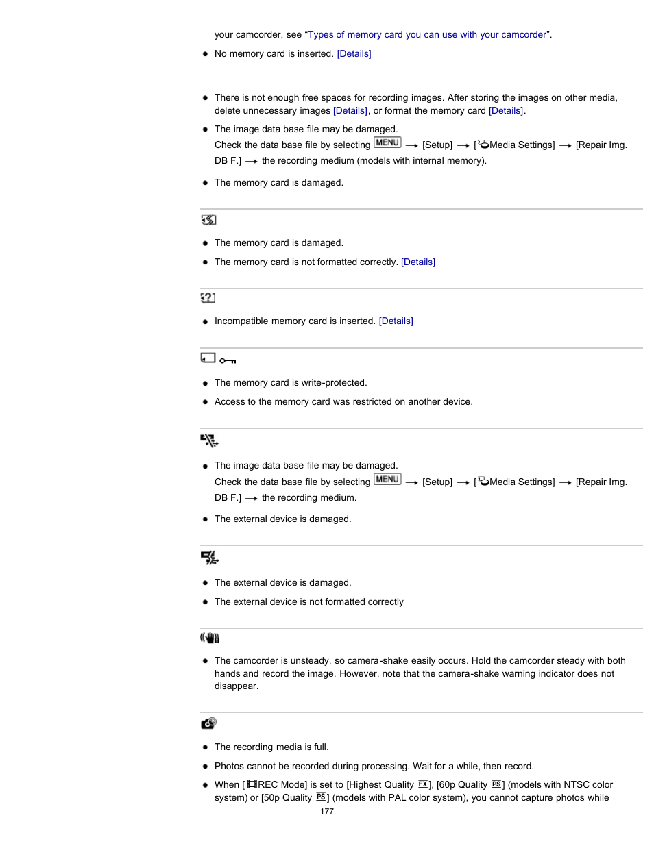 Sony HDR-CX290 User Manual | Page 184 / 213