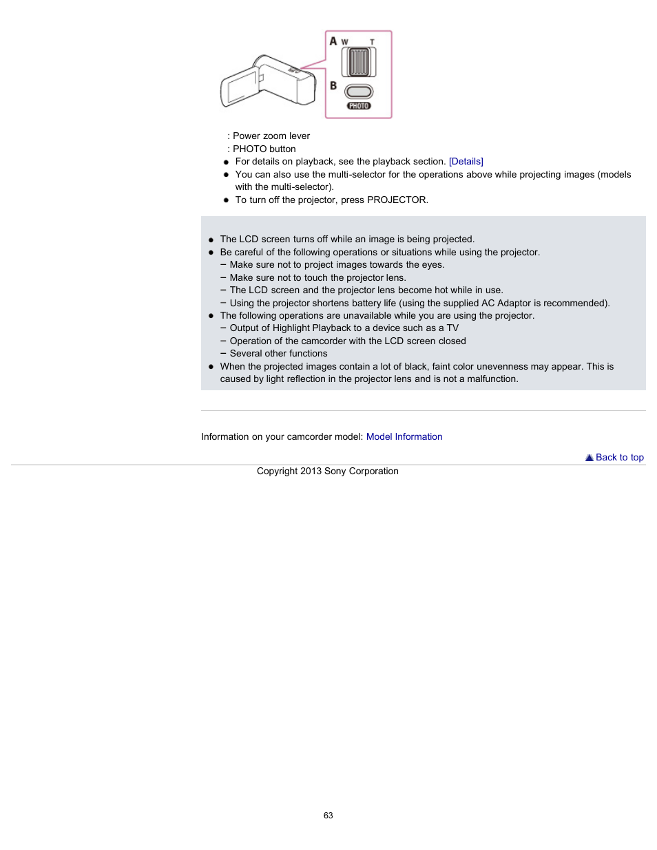 Sony HDR-CX290 User Manual | Page 70 / 213