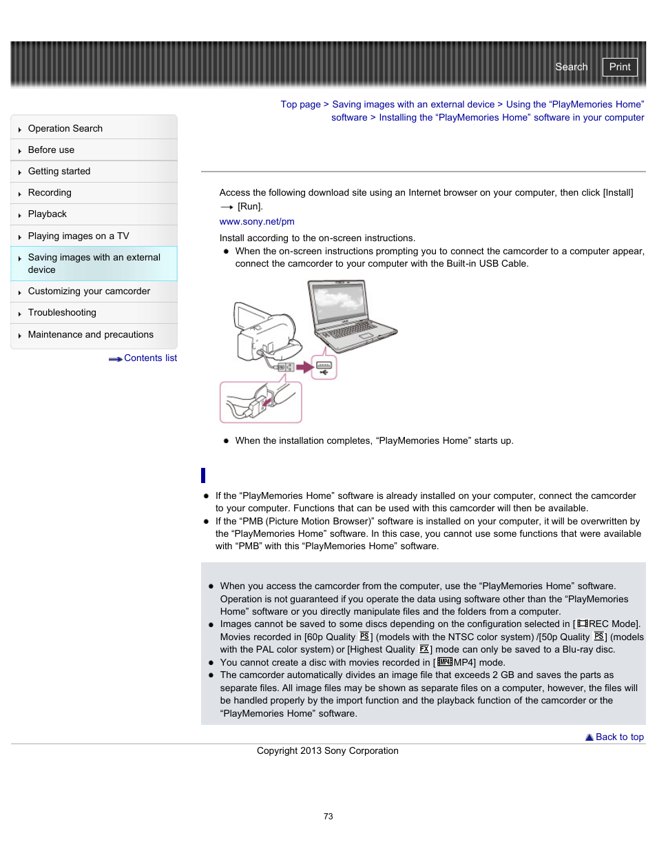 Details, Handycam" user guide | Sony HDR-CX290 User Manual | Page 80 / 213