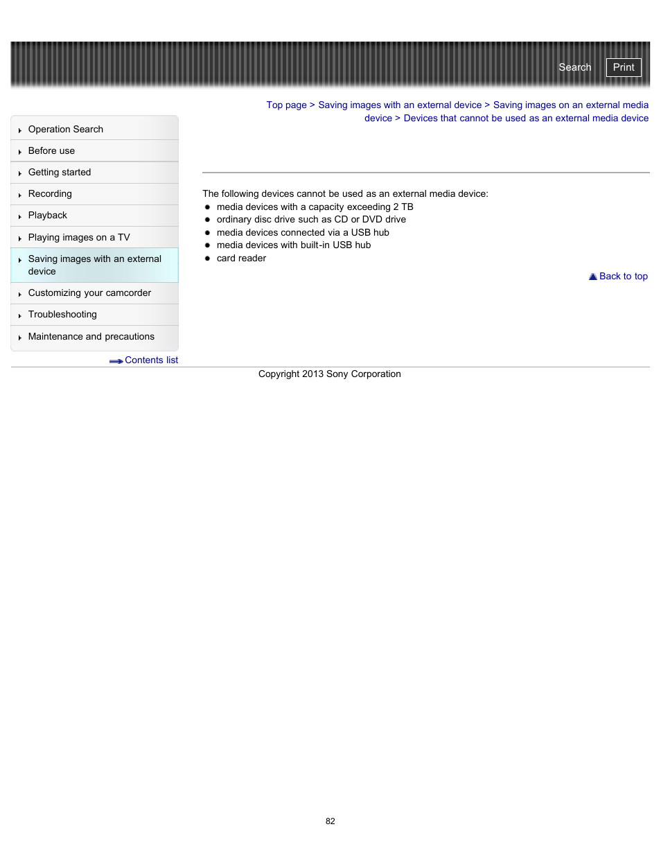 Handycam" user guide | Sony HDR-CX290 User Manual | Page 89 / 213