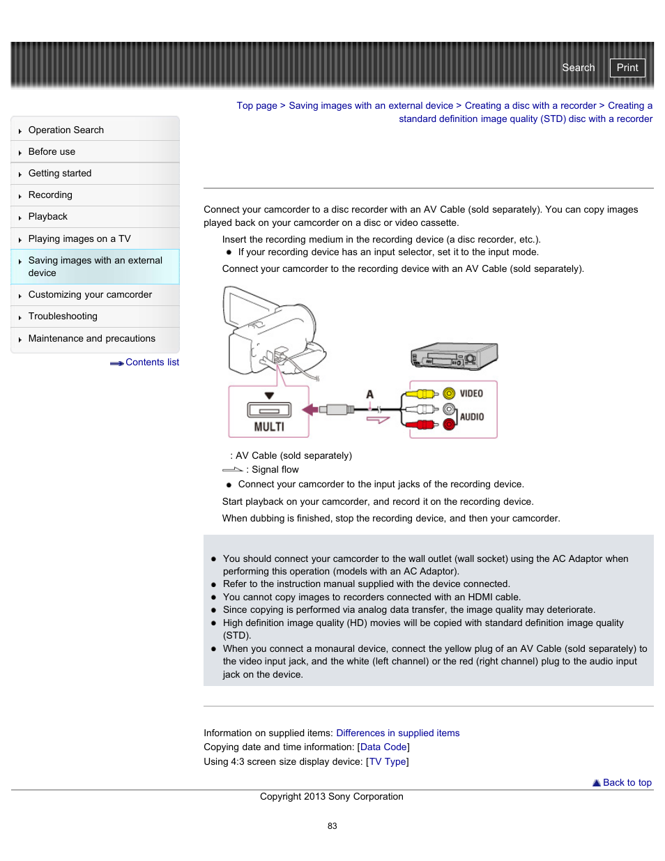 Handycam" user guide | Sony HDR-CX290 User Manual | Page 90 / 213