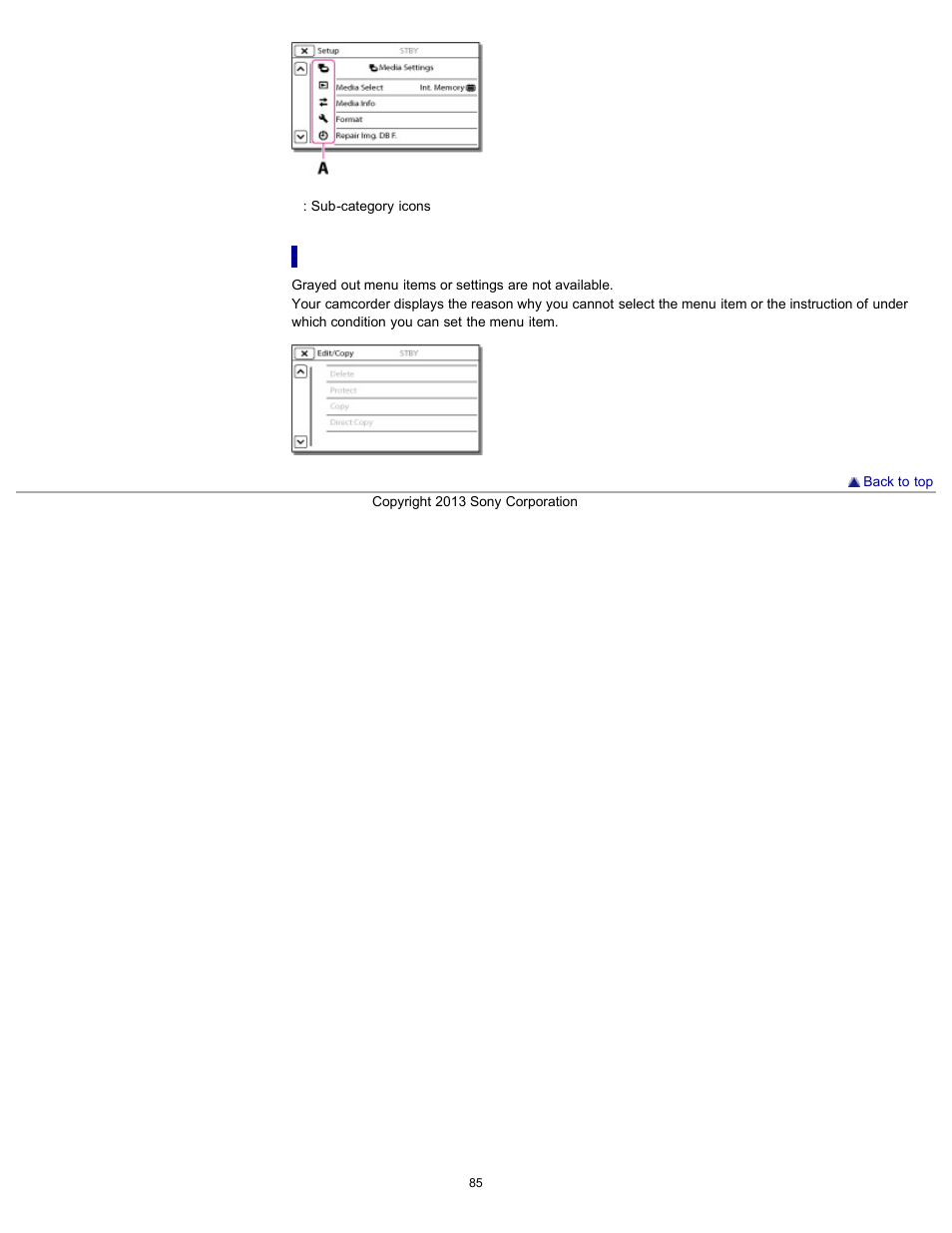 Sony HDR-CX290 User Manual | Page 92 / 213