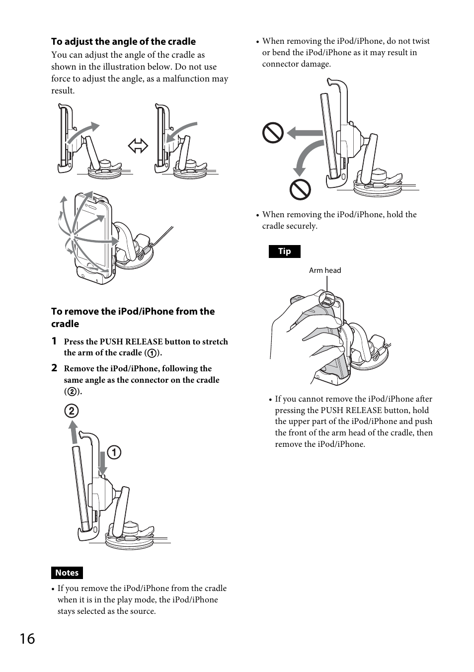 Sony XDP-MU110 User Manual | Page 16 / 44