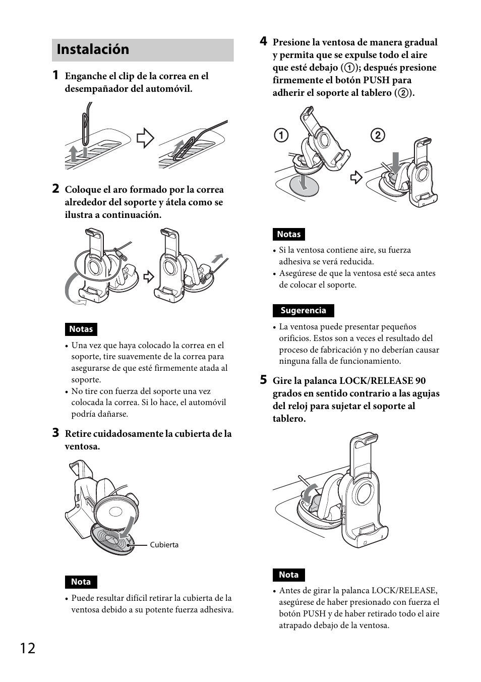 Instalación | Sony XDP-MU110 User Manual | Page 32 / 44