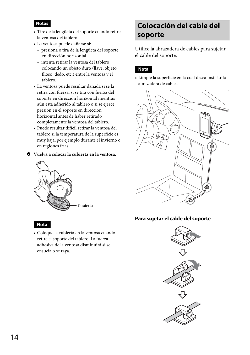 Colocación del cable del soporte | Sony XDP-MU110 User Manual | Page 34 / 44