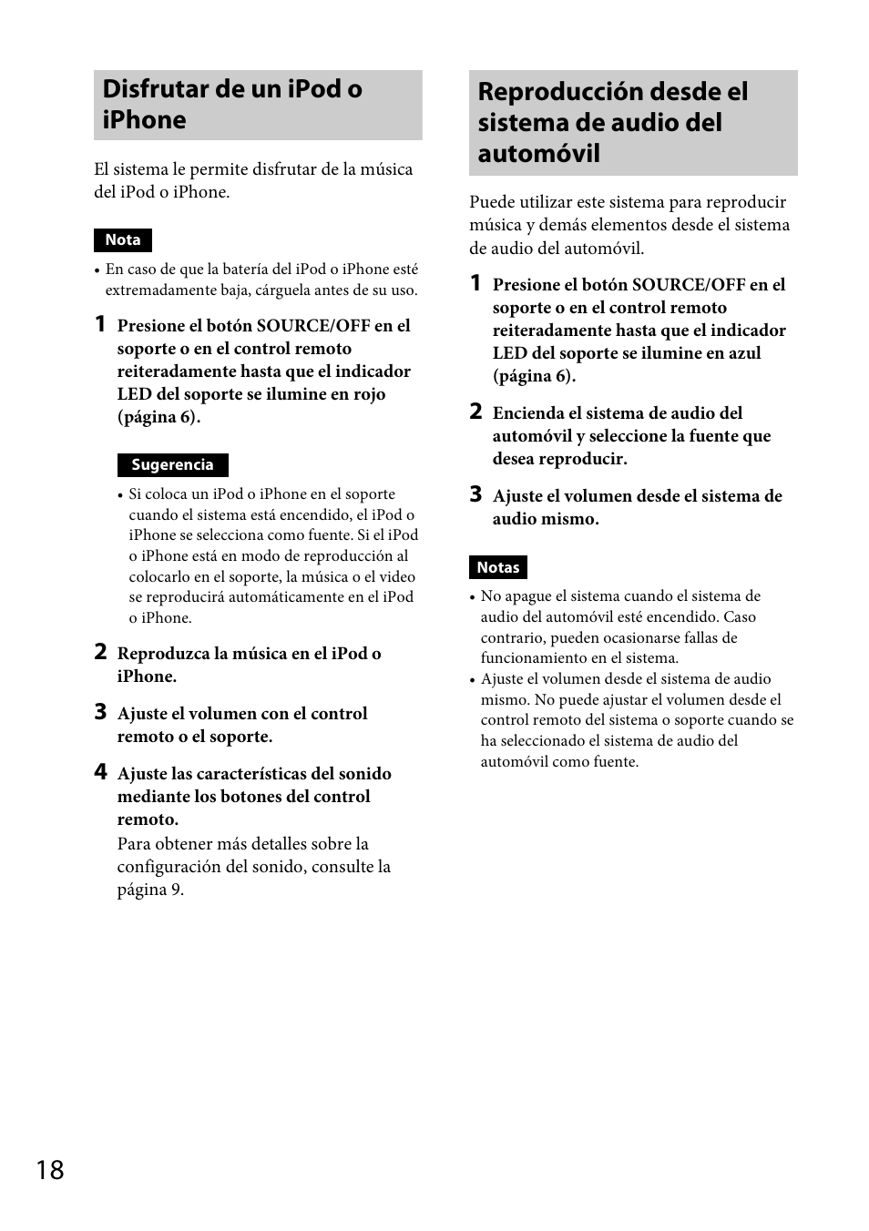 Disfrutar de un ipod o iphone | Sony XDP-MU110 User Manual | Page 38 / 44