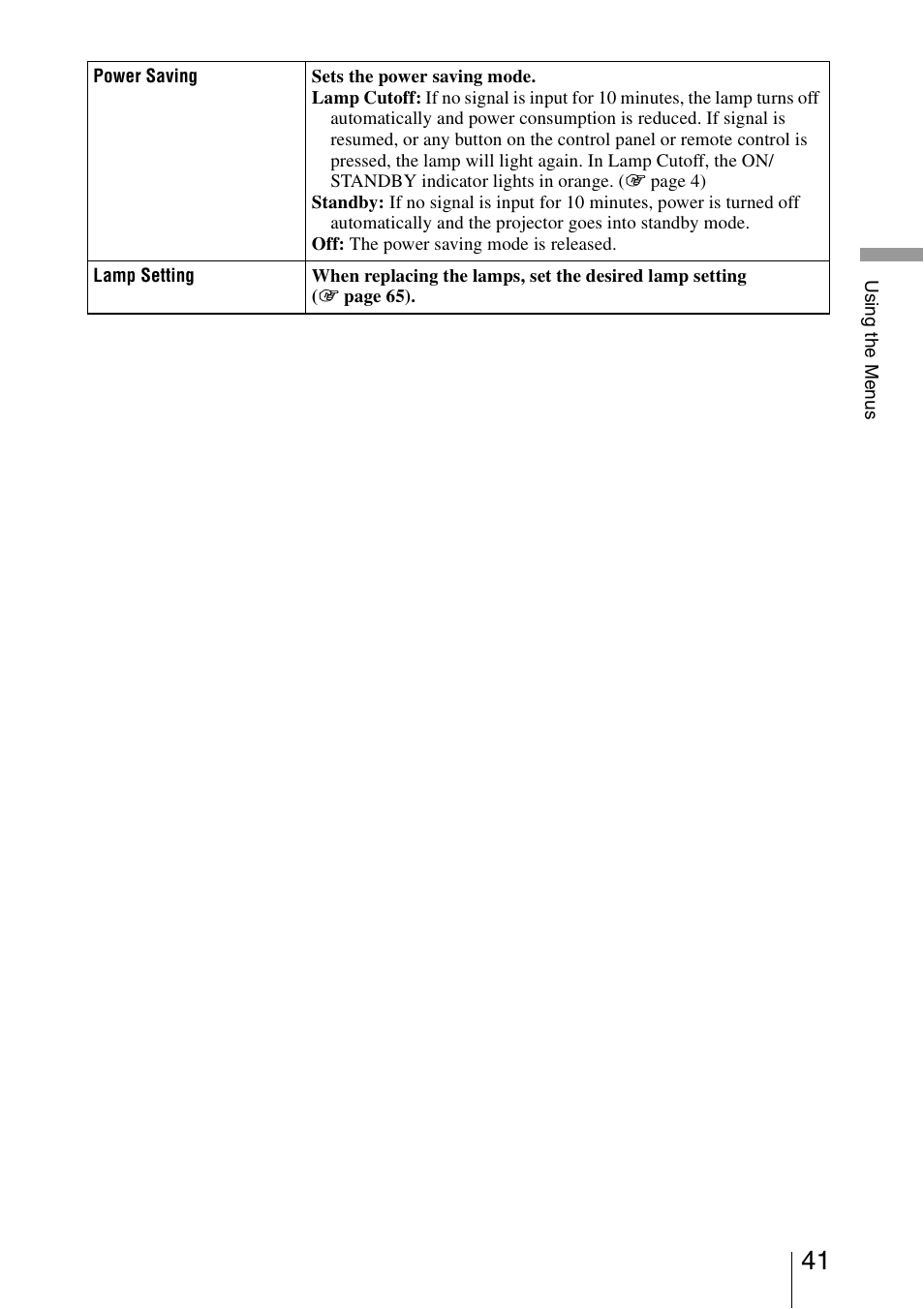 Sony VPL-VW1100ES User Manual | Page 41 / 87