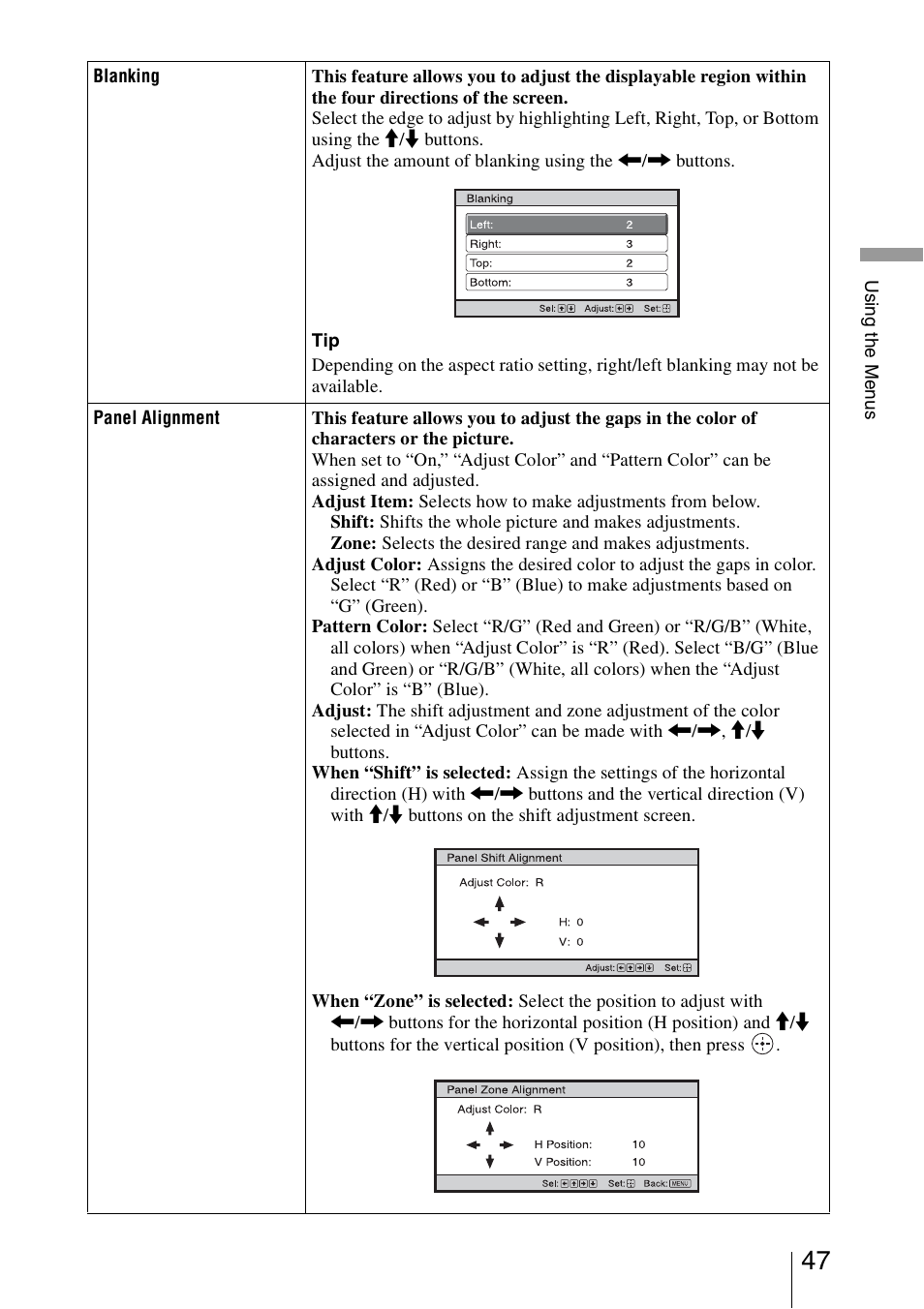 Sony VPL-VW1100ES User Manual | Page 47 / 87