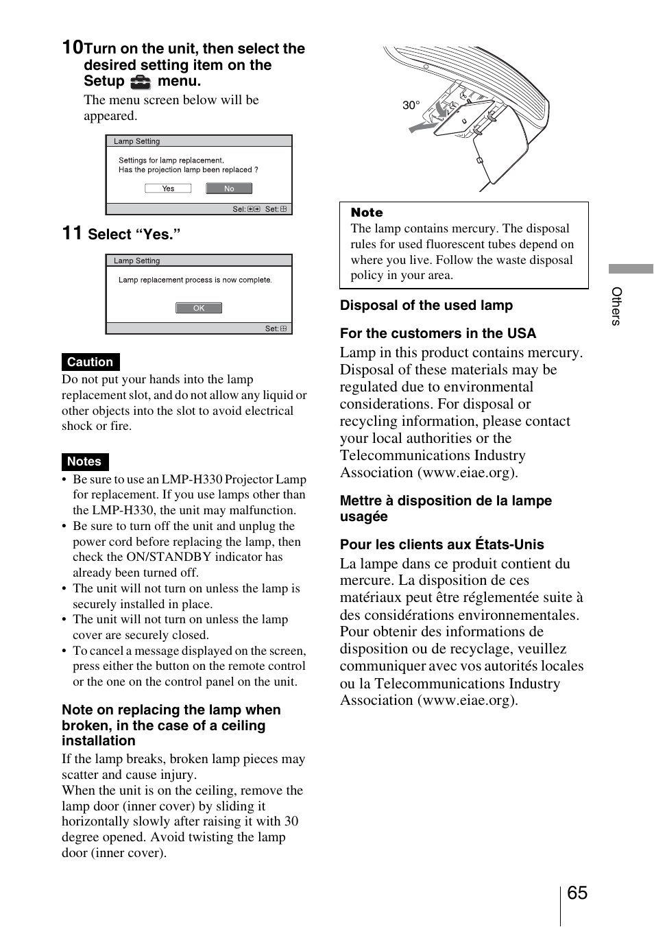 Sony VPL-VW1100ES User Manual | Page 65 / 87