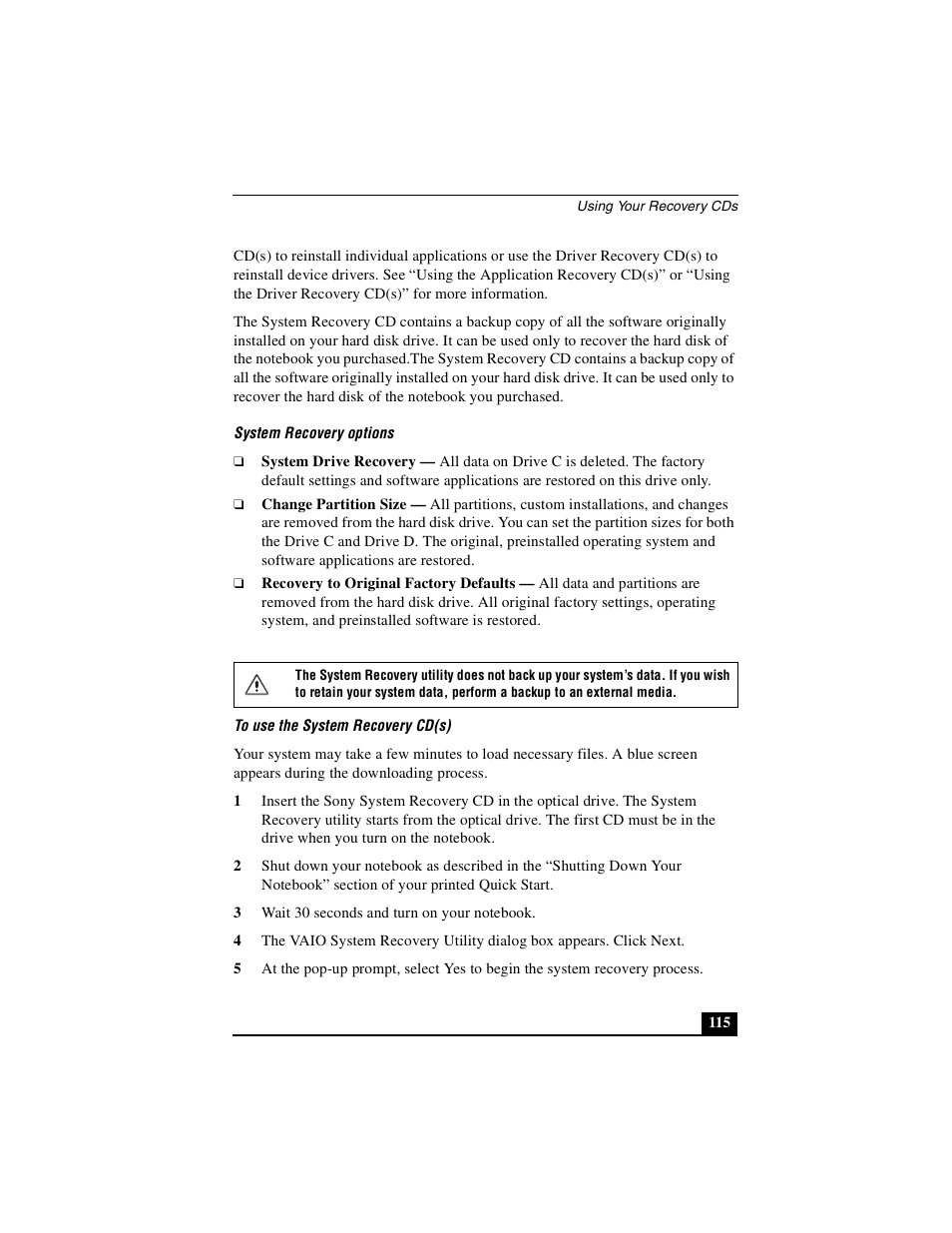 Sony PCG-R505DSK User Manual | Page 115 / 229