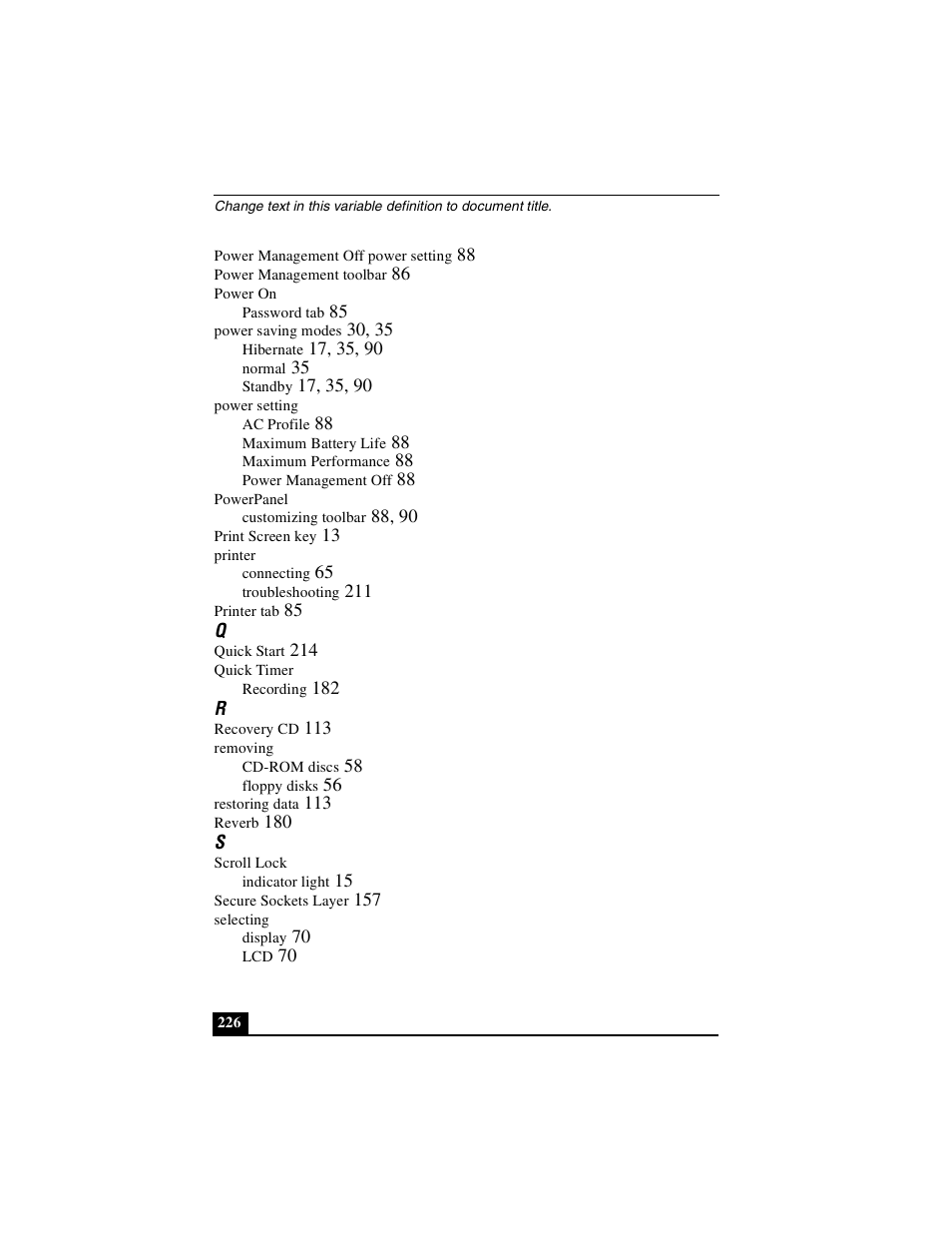 Sony PCG-R505DSK User Manual | Page 226 / 229