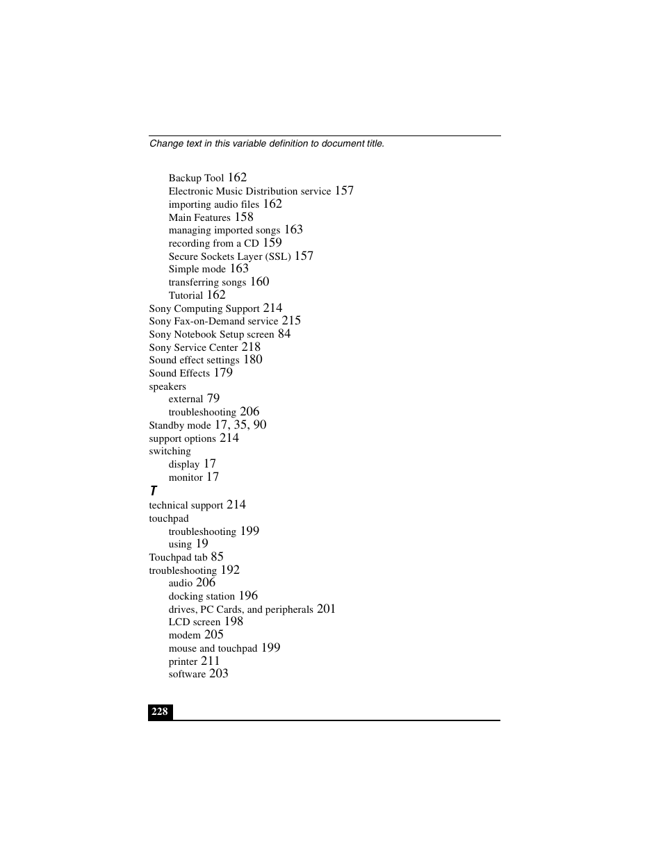 Sony PCG-R505DSK User Manual | Page 228 / 229