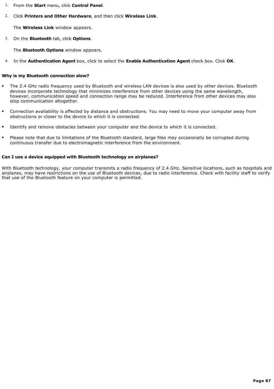 Sony VGN-A140 User Manual | Page 87 / 315