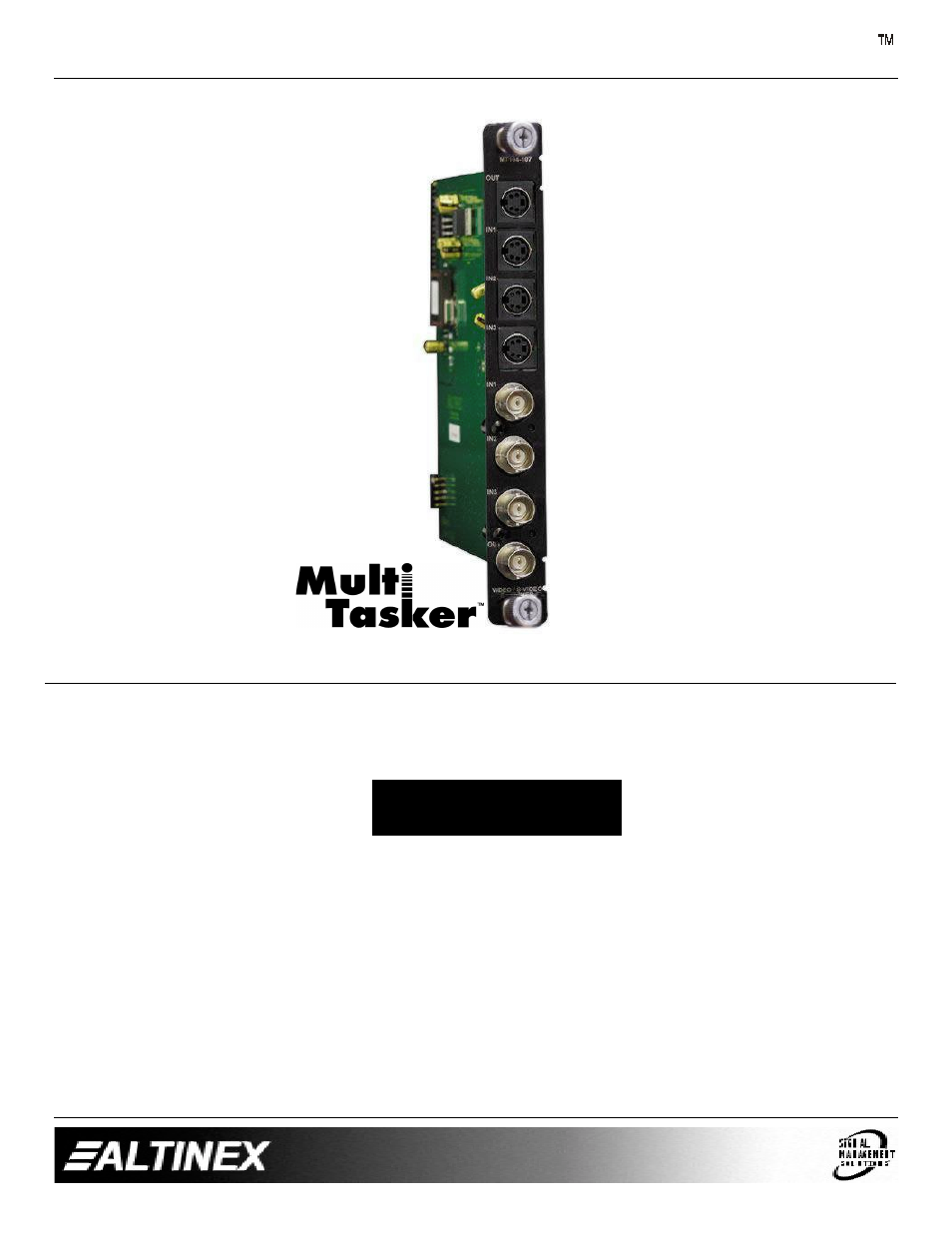 Altinex MT104-107 User Manual | 13 pages