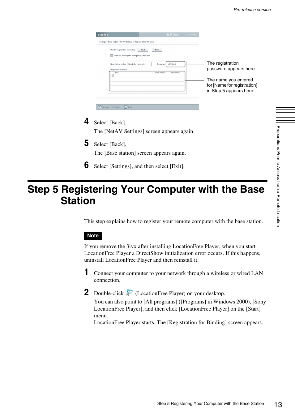 Ation | Sony LF-X1 User Manual | Page 13 / 40