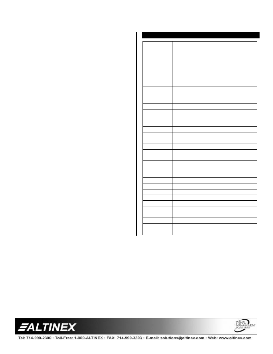 Switchers | Altinex MX2456RM User Manual | Page 13 / 14