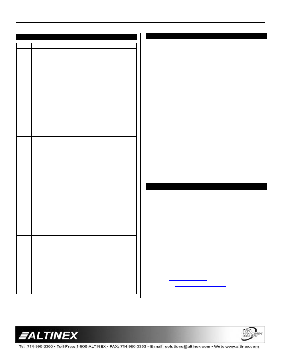 Switchers | Altinex MX2456RM User Manual | Page 14 / 14