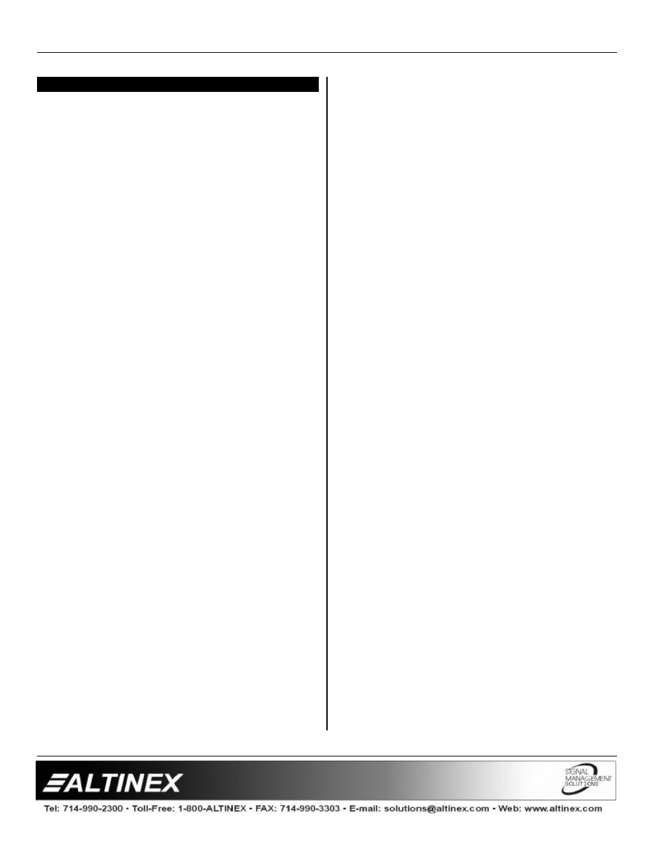 Switchers | Altinex MX2456RM User Manual | Page 3 / 14