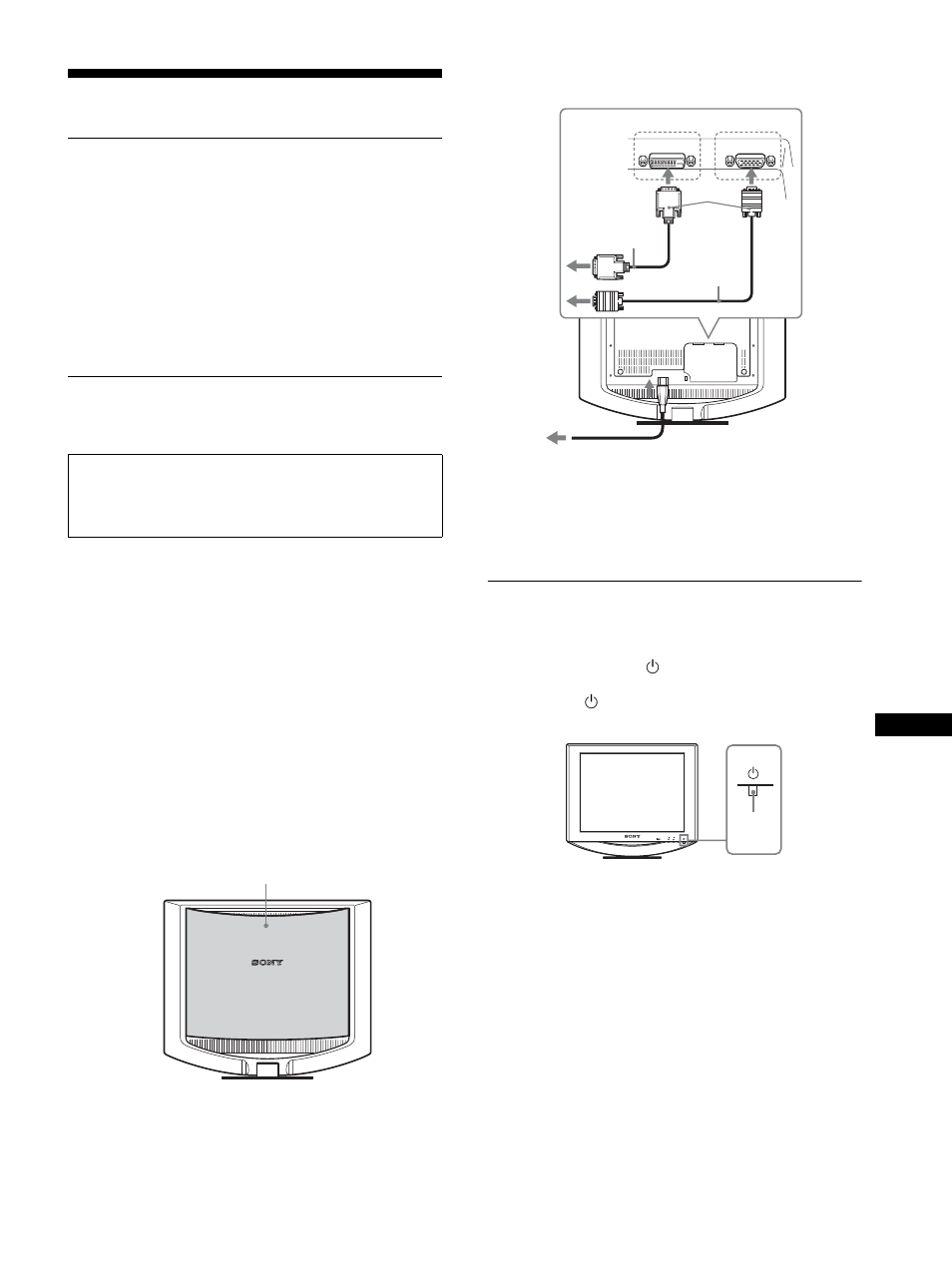 Instalación, Desembalaje, Conexión del monitor | Encender el monitor y el ordenador | Sony SDM-HS94P User Manual | Page 11 / 20