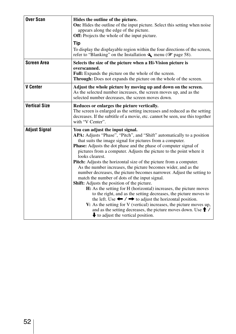 Sony VPL-HW30ES User Manual | Page 52 / 91