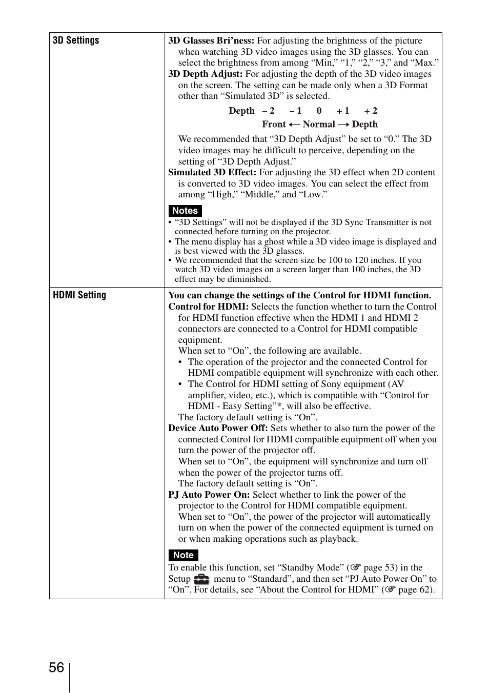 Sony VPL-HW30ES User Manual | Page 56 / 91