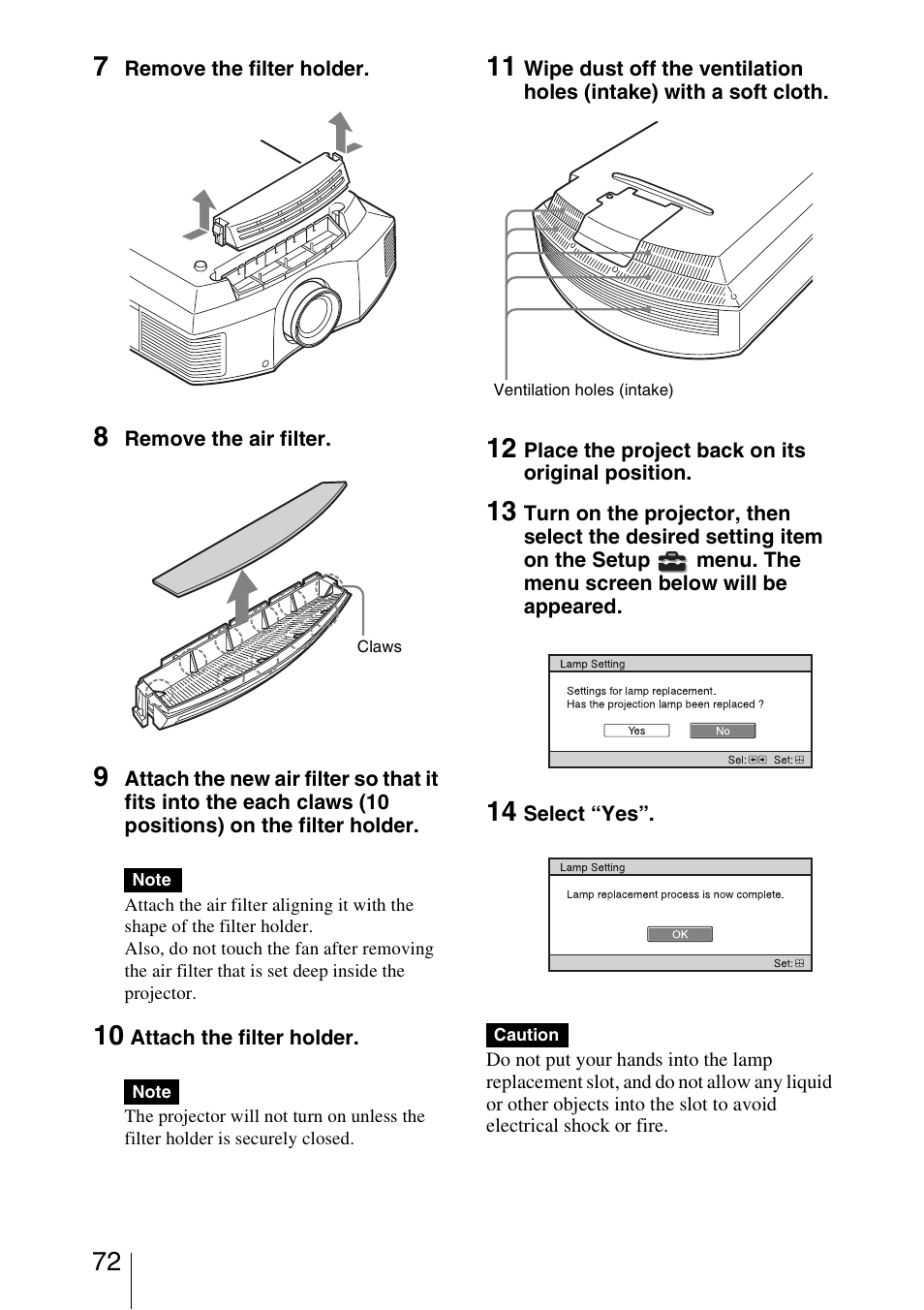 Sony VPL-HW30ES User Manual | Page 72 / 91