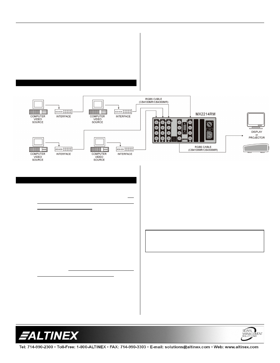 Switchers | Altinex MX2214RM User Manual | Page 7 / 13