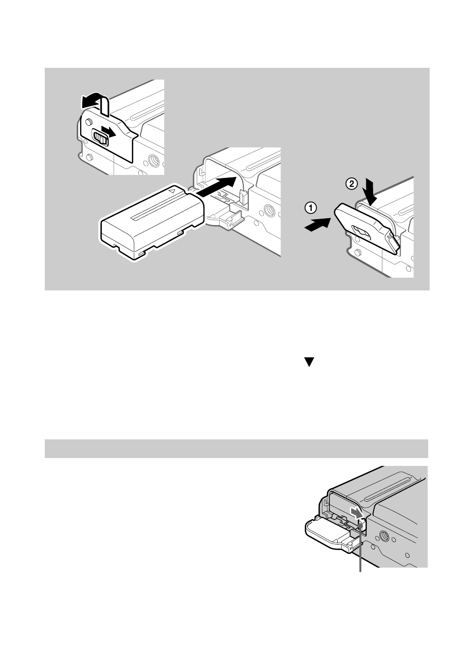 Step 2: installing the battery pack | Sony MVC-FD51 User Manual | Page 10 / 134