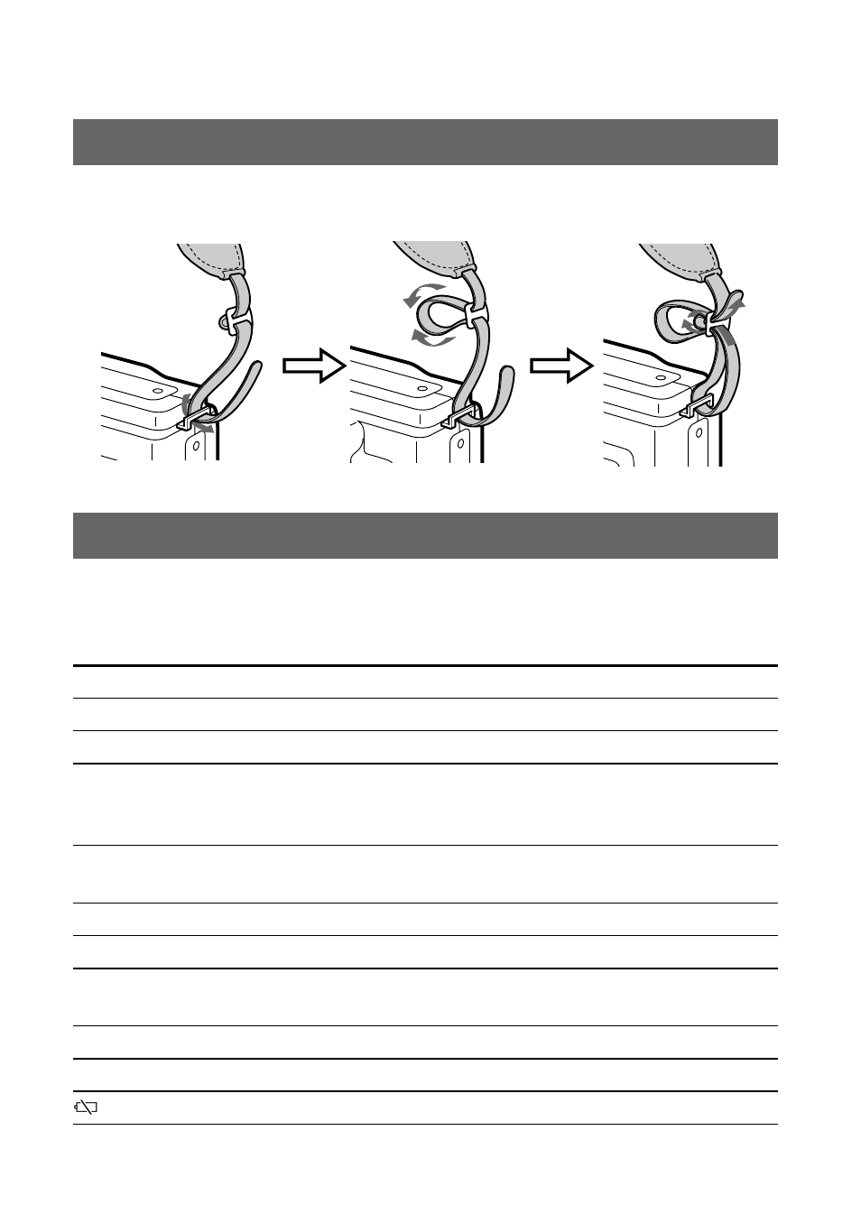 Mensajes de aviso, Fijación de la bandolera | Sony MVC-FD51 User Manual | Page 133 / 134