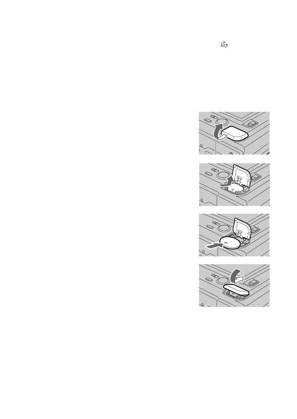 Changing the lithium battery in the camera | Sony MVC-FD51 User Manual | Page 36 / 134