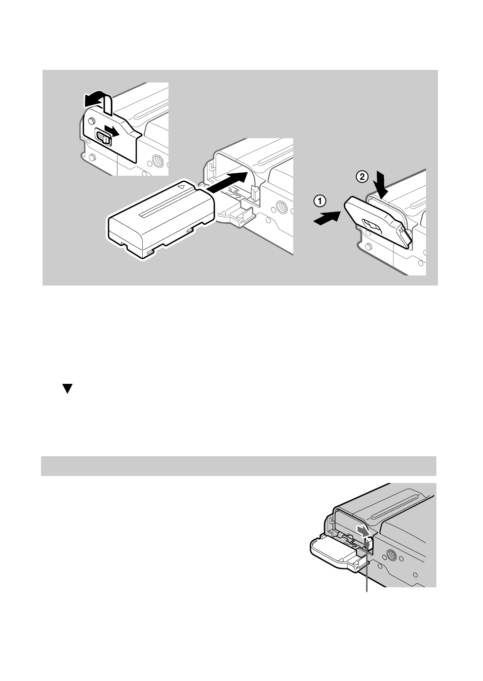 Etape 2: mise en place de la batterie | Sony MVC-FD51 User Manual | Page 55 / 134
