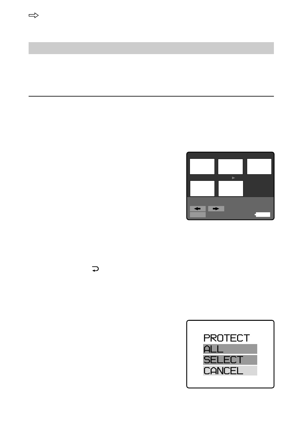 Protect all select cancel, Pour annuler la protection de l’image | Sony MVC-FD51 User Manual | Page 70 / 134