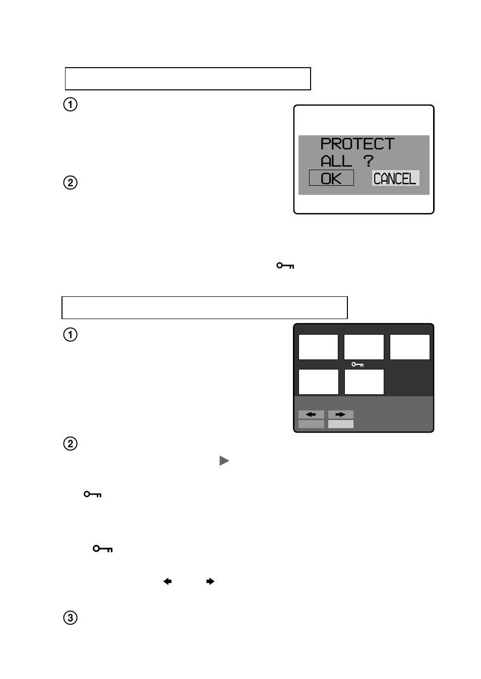 Protect all ? ok cancel | Sony MVC-FD51 User Manual | Page 71 / 134