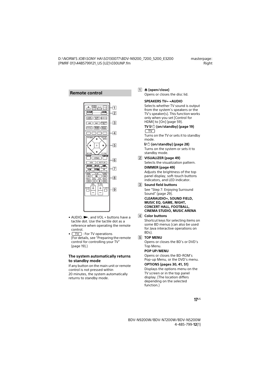 Sony BDV-N7200W User Manual | Page 17 / 84