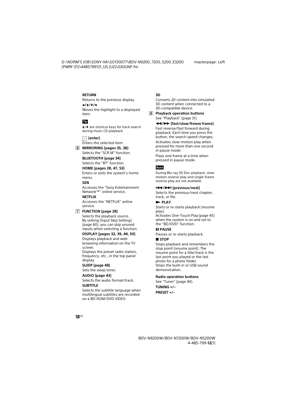 Sony BDV-N7200W User Manual | Page 18 / 84